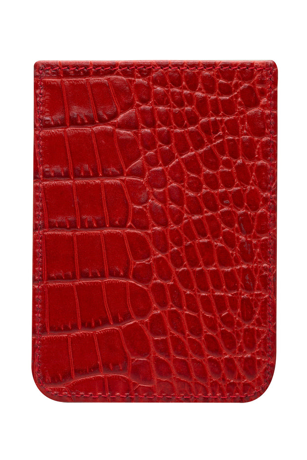 ACID NYC FAUX ALLIGATOR LEATHER WALLET RED