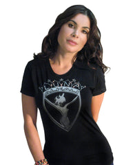 LUNA ALKALI - LOGO CROWN T-SHIRT - BLACK