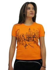 LUNA ALKALI - SHOP GIRL T-SHIRT - ORANGE