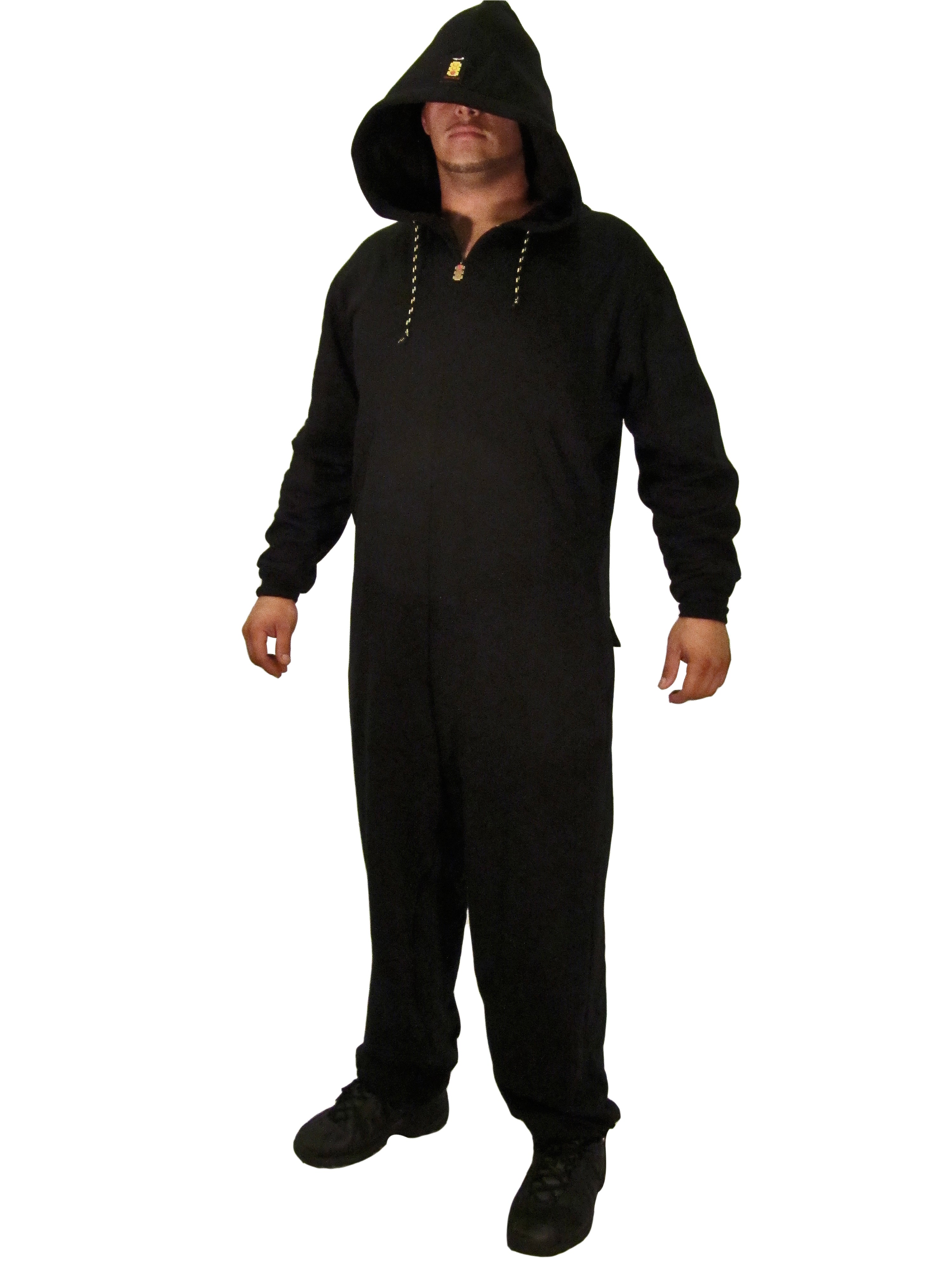 Norma Kamali Open Back French Cotton-blend Terry Hooded Jumpsuit in Black |  Lyst