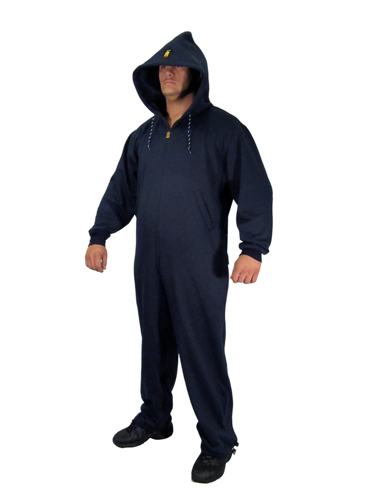 ROR Mens BEARHUG Hoodie Jumpsuit - INK BLUE