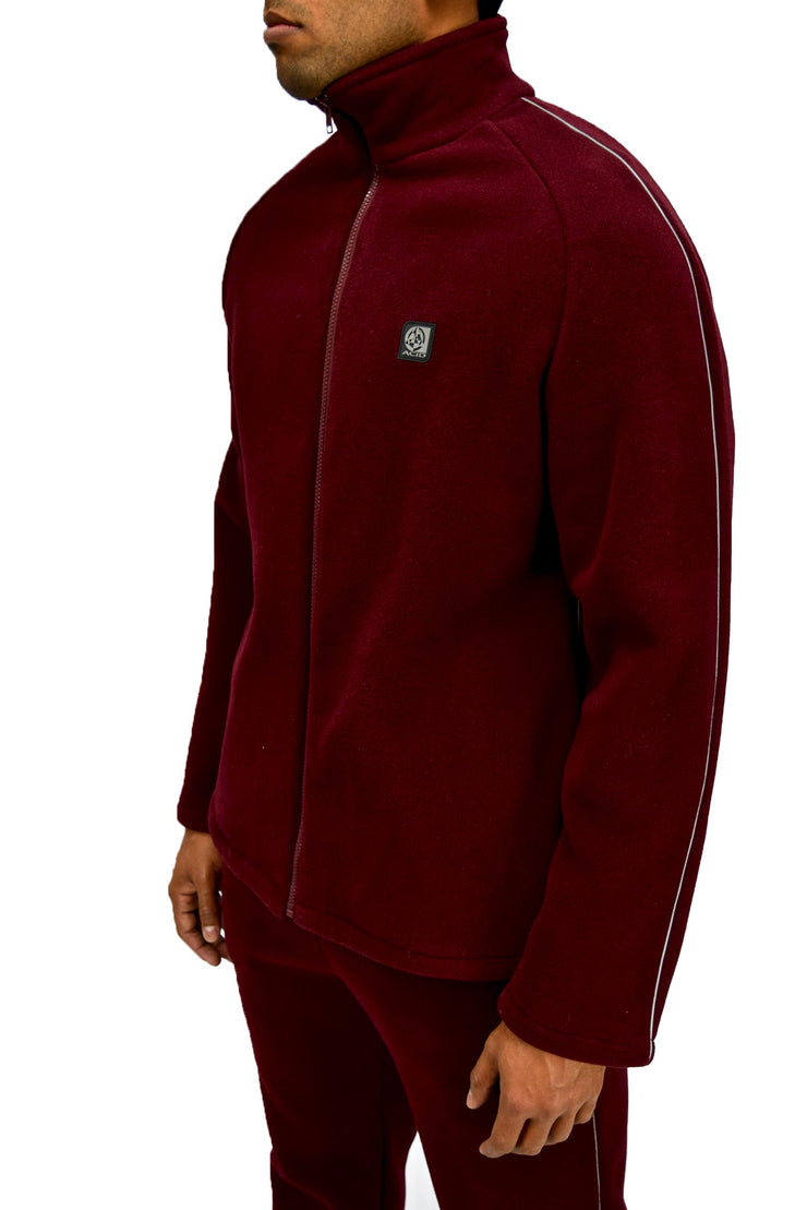 ACID - SPORTLINE DRIVER JACKET - FLEECE - BURGUNDY