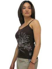 LUNA ALKALI - SHOP GIRL T-SHIRT - CHOCOLATE