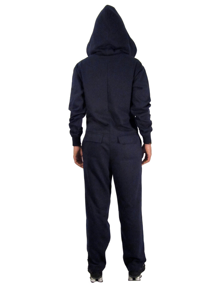 ROR - BEARHUG WOMEN'S HOODIE JUMPSUIT - POLY/FLEECE - INK BLUE