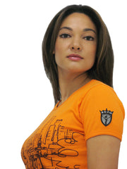 LUNA ALKALI - SHOP GIRL T-SHIRT - ORANGE