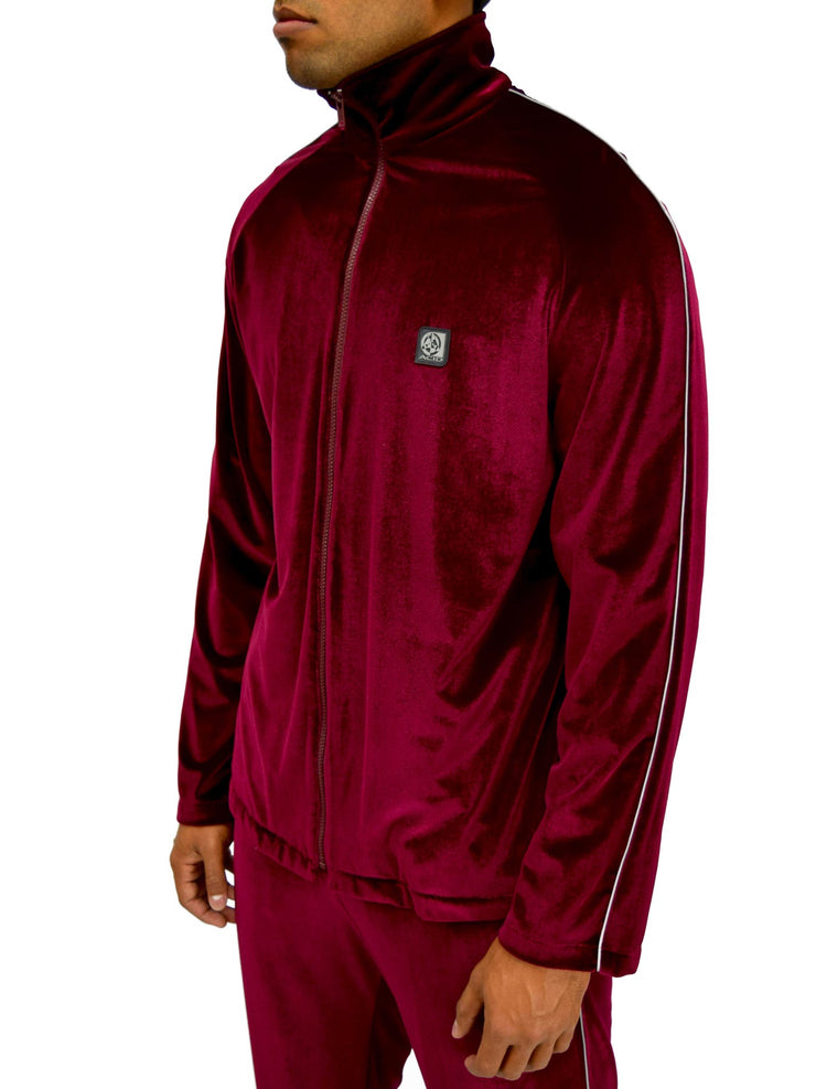 ACID - SPORTLINE DRIVER JACKET - VELOUR - BURGUNDY