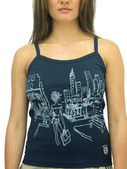 LUNA ALKALI - SHOP GIRL T-SHIRT - INDIGO