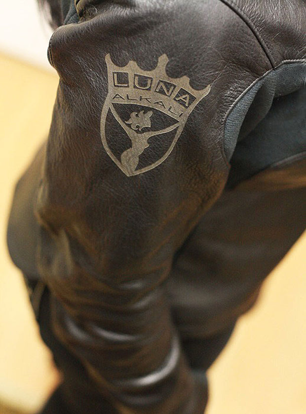 LUNA ALKALI - SKIN LEATHER JACKET - BLACK