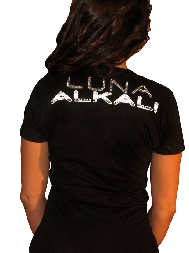 LUNA ALKALI - LOGO CROWN T-SHIRT - BLACK