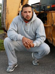 ROR MENS BEARHUG HOODIE JUMPSUIT - GREY HEATHER