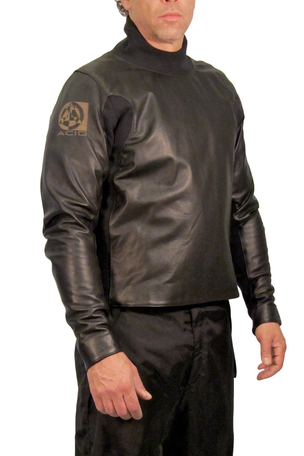 ACID - "SKIN" LEATHER JACKET - BLACK