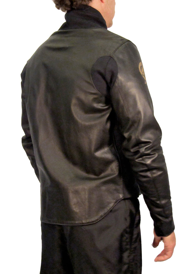 ACID - "SKIN" LEATHER JACKET - BLACK