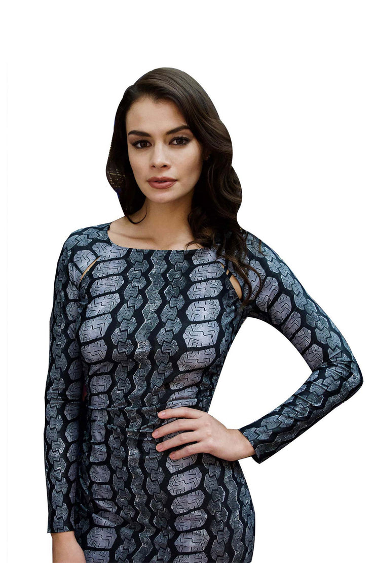 SELENE DRESS - TIRE TREAD