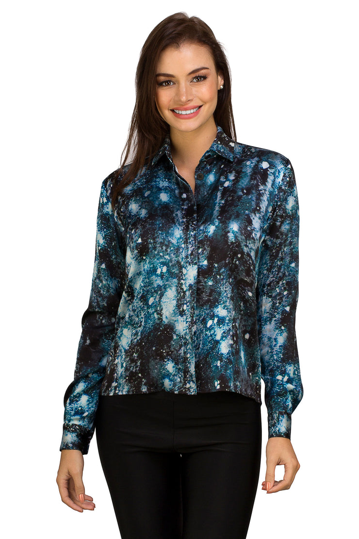 DIONE BLOUSE - SILK CHARMEUSE - IMPACT