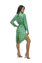 EUROPA SHIRT DRESS - PLANT CELL