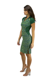 APOLLO DRESS - GREEN CIRCUITBOARD