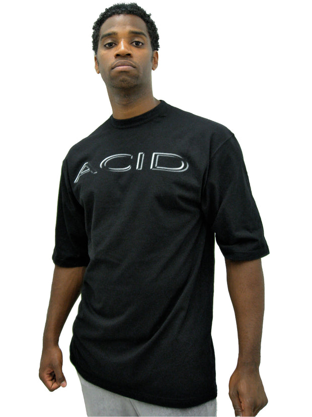 ACID - FUZZY T-SHIRT - BLACK