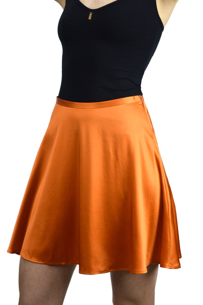 FENIA SKIRT  SOLID - BURNT ORANGE