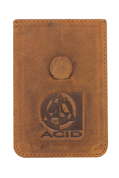 ACID Leather Wallet Chestnut Brown