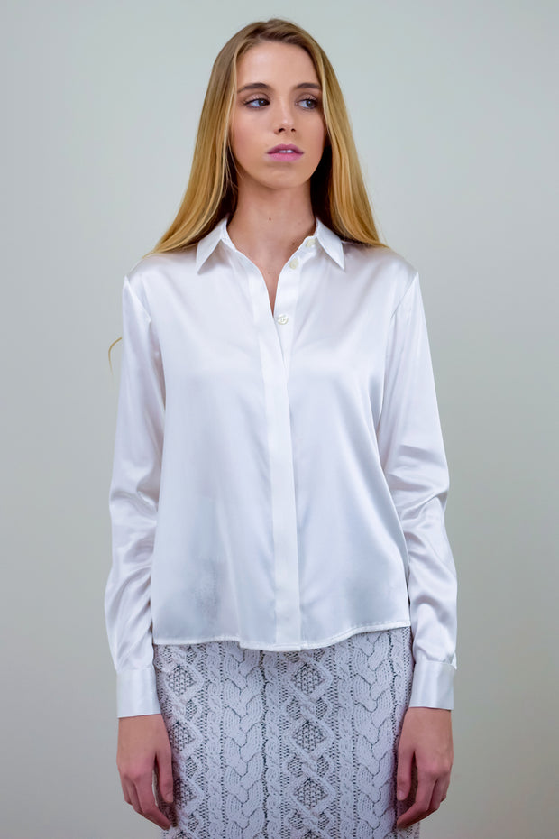 DIONE BLOUSE SOLID - IVORY