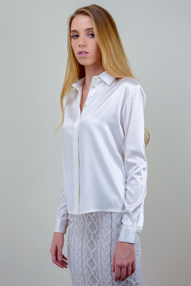 DIONE BLOUSE SOLID - IVORY