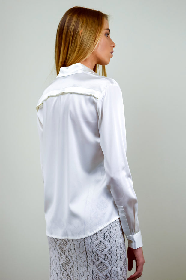 DIONE BLOUSE SOLID - IVORY