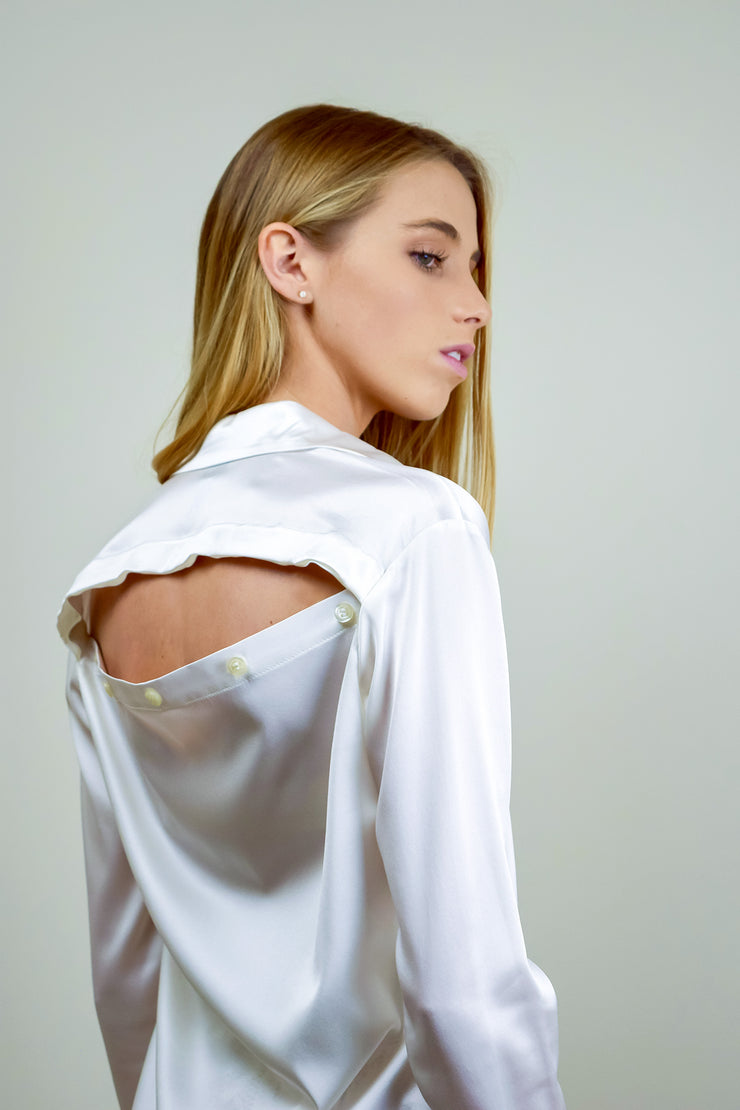 DIONE BLOUSE SOLID - IVORY
