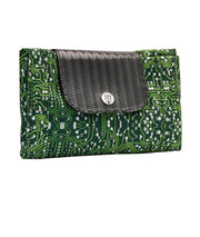 DESIGNER TOTE BAG WITH GREEN CIRCUIT BOARD PRINT BY LUNA ALKALI