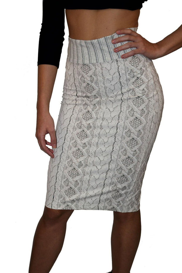 IDA SKIRT - CABLE KNIT