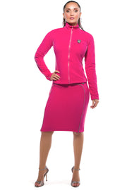 LUNA ALKALI - JETSETTER PENCIL SKIRT - FLEECE - PINK