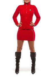 LUNA ALKALI - JETSETTER MINI SKIRT - FLEECE - RED