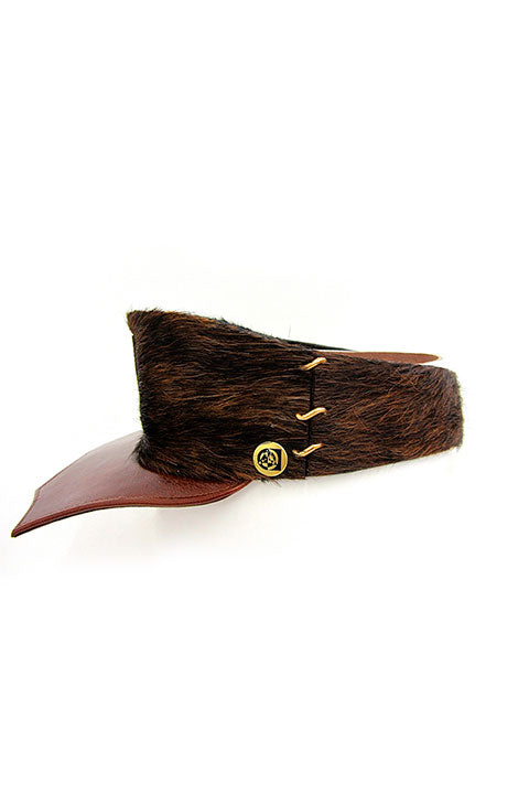 ACID- FUR VISOR W/ LOGO- BRINDLE KENSHIRE (SCALLOPED BRIM)