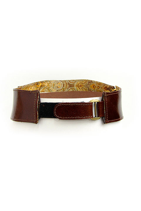 ACID- LEATHER VISOR – NATURAL BROWN(SMOOTH BRIM)