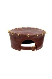 ACID- GLASGOW- 3” NATURAL BROWN W/ GOLD LINKS - SMOOTH BRIM