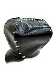 ACID- KINGSTON- 9” LEATHER HAT- BLACK - SMOOTH BRIM