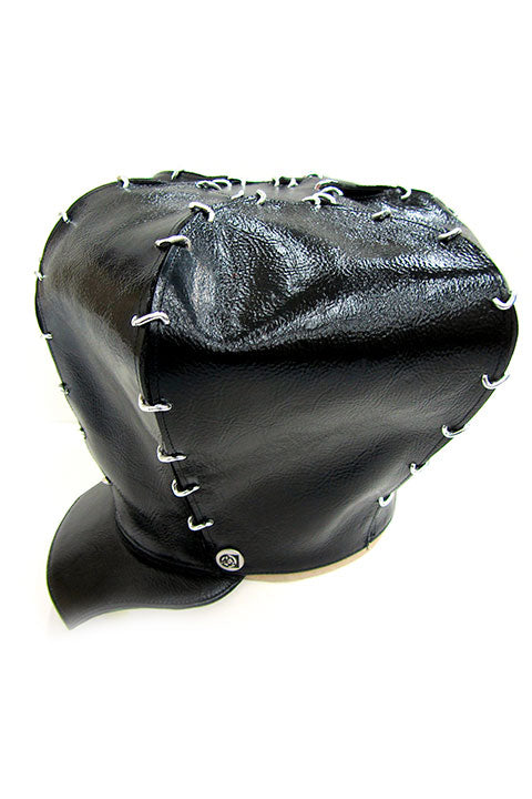 ACID- KINGSTON- 9” LEATHER HAT- BLACK - SMOOTH BRIM