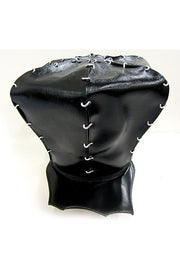 ACID- KINGSTON- 9” LEATHER BLACK HAT- SCALLOP BRIM