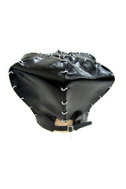 ACID- KINGSTON- 9” LEATHER BLACK HAT- SCALLOP BRIM