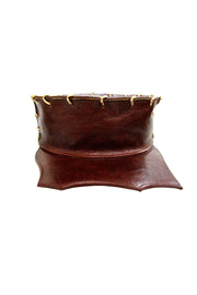 ACID- GLASGOW- 3” NATURAL BROWN W/ GOLD LINKS - SCALLOP BRIM