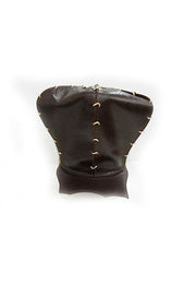ACID- KINGSTON- 9 ”LEATHER HAT- DARK BROWN - SCALLOP BRIM