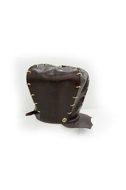 ACID- KINGSTON- 9 ”LEATHER HAT- DARK BROWN - SCALLOP BRIM