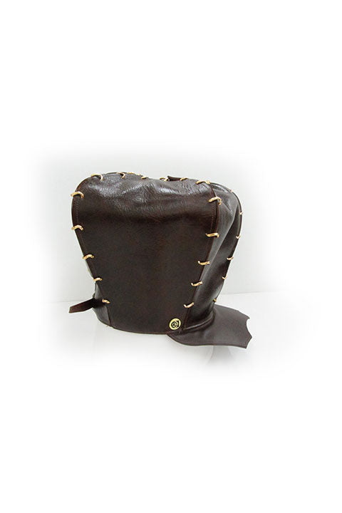 ACID- KINGSTON- 9 ”LEATHER HAT- DARK BROWN - SCALLOP BRIM