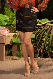 PEARL MINI SKIRT - ONYX