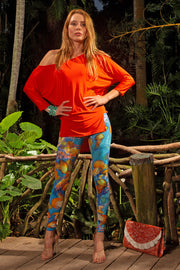 SLICE TEE - RED ORANGE