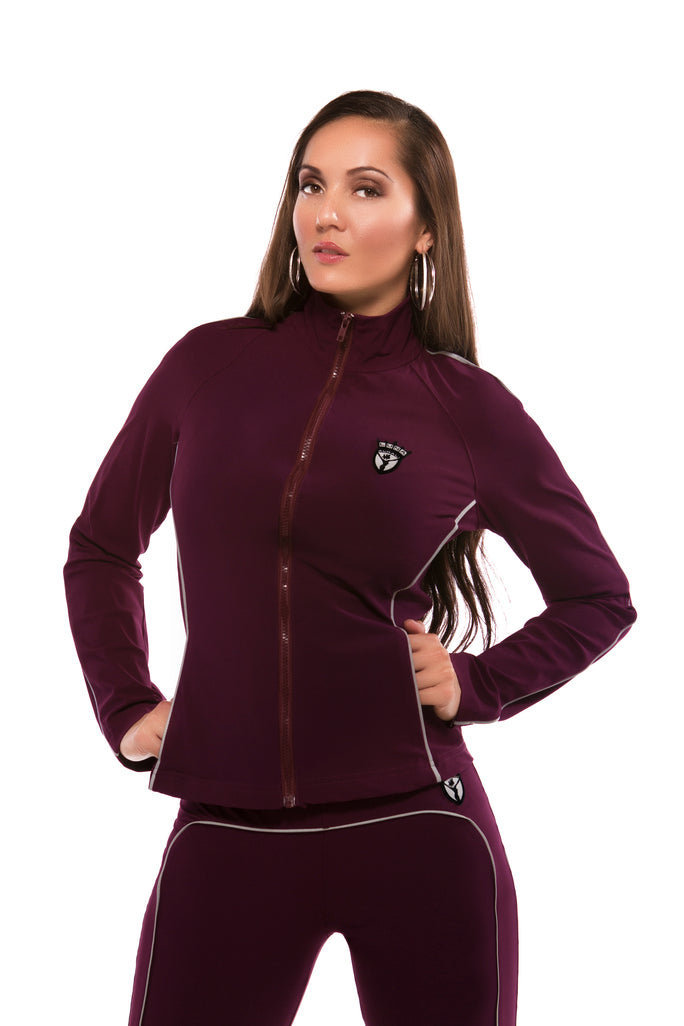 LUNA ALKALI - JETSETTER JACKET - JERSEY - EGGPLANT