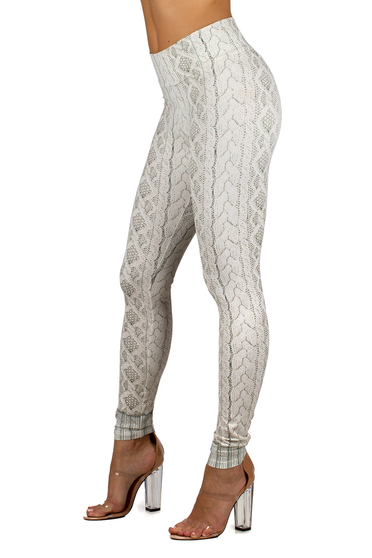 LEDA LEGGING - CABLE KNIT