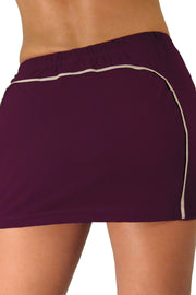 LUNA ALKALI - JETSETTER MINI SKIRT - JERSEY -  EGGPLANT