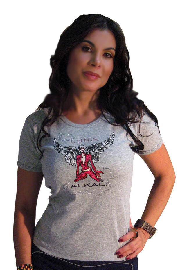 LUNA ALKALI - ANGEL T-SHIRT - GRAY