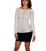 PSYCHE TOP - CABLE KNIT