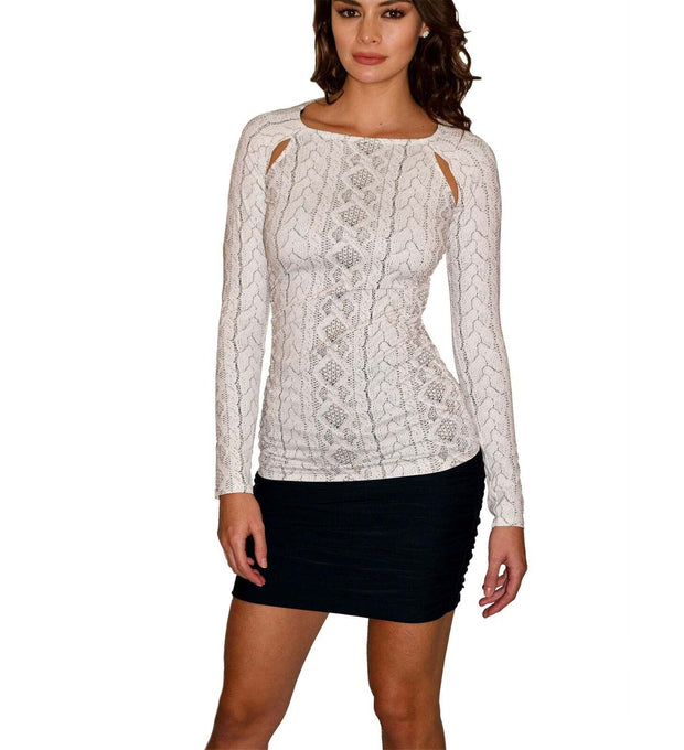 PSYCHE TOP - CABLE KNIT